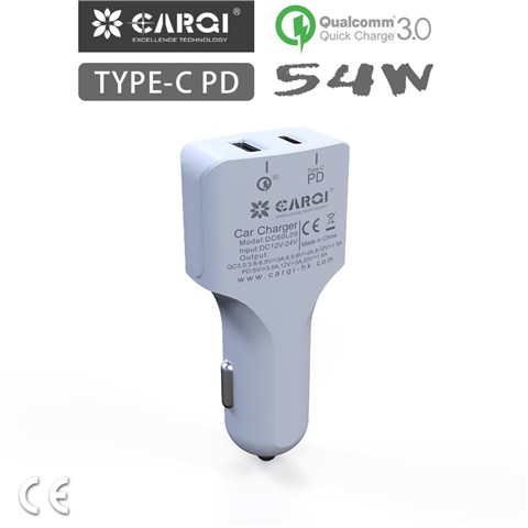 车载充电器 pd快充 QC3.0+TypecDC60L09