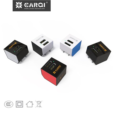 双口迷你USB手机充电器AC21D07